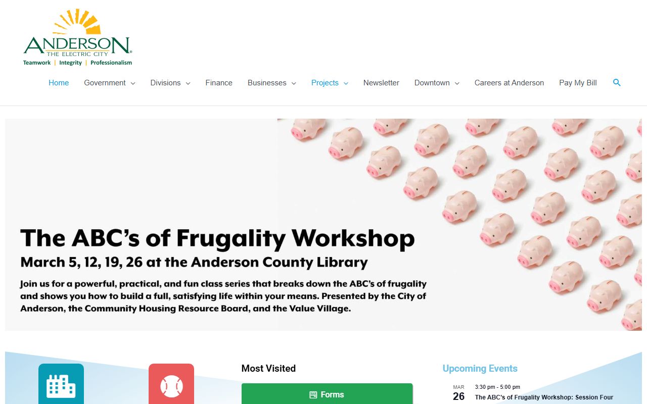 Anderson city genealogy research resources